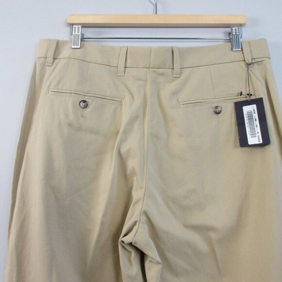 Zegna Sports Men's Chino Pants 36 x 34 Beige Cotton Rayon Office Business 552 - Picture 12 of 16
